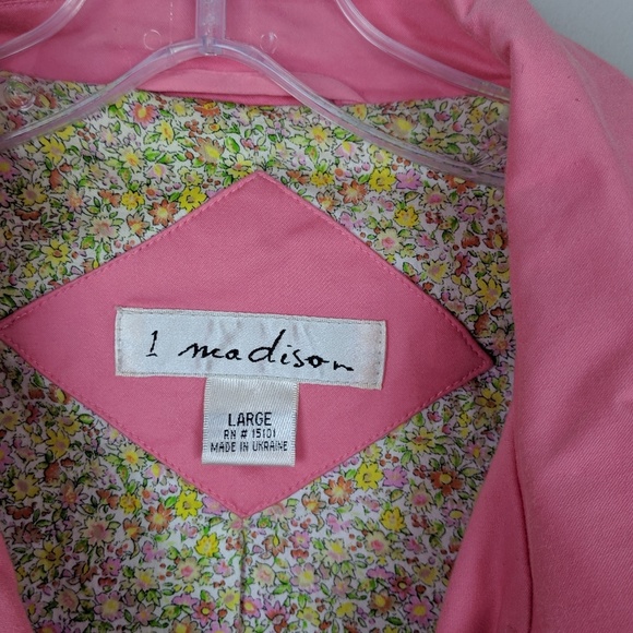 1 Madison | Pink Button Down Coat -E90 - Picture 5 of 7